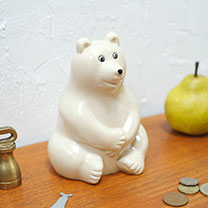 MK-TRESMER社 シロクマ貯金箱