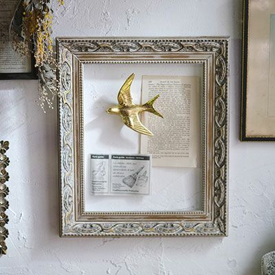かわいいブロカントフレーム/アッシュホワイト おしゃれなインテリア