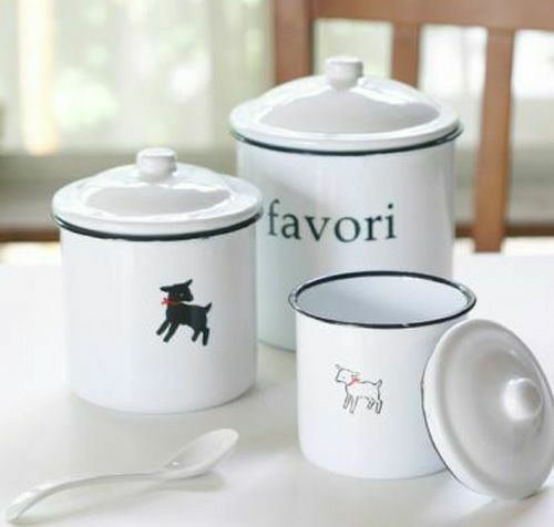 動物のイラストの可愛いキャニスター３