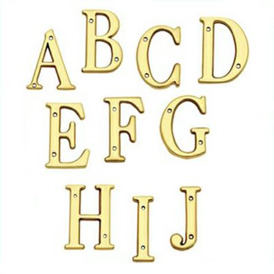 真鍮のアルファベットプレート
