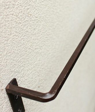 素朴な鉄のタオルハンガー/Lサイズ