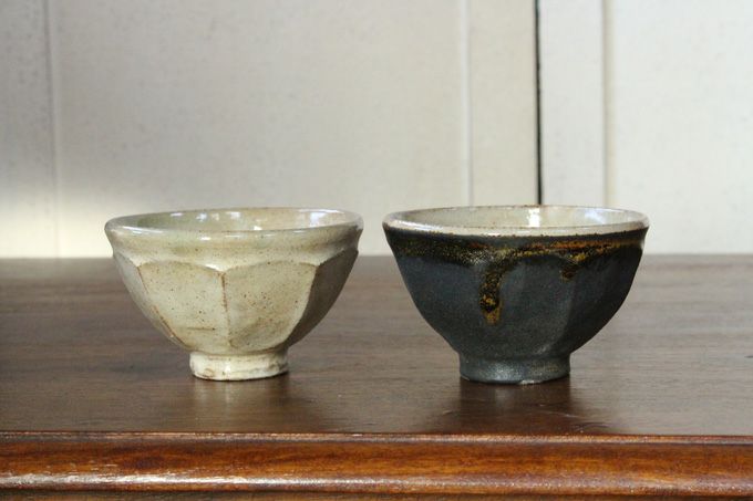 笠間焼【益子淳一】・面取めし碗/作家のうつわ 2色展開 ご飯茶碗 和