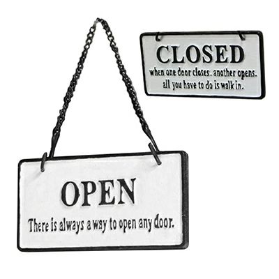 リバーシブルのオープンクローズサイン