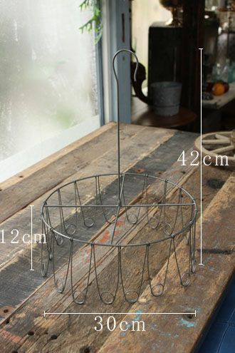 シンプルなワイヤーラウンドレター造花用ハンガー