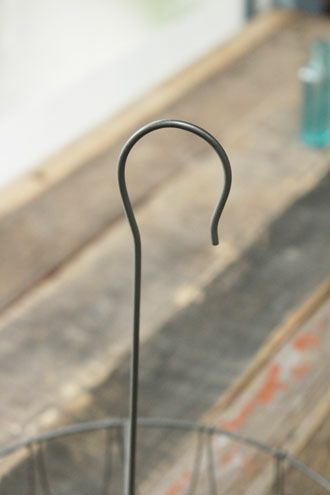 ワイヤーラウンドレター造花用ハンガーのフック部分