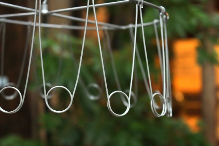 ワイヤーラウンドレター造花用ハンガーハサミ部分