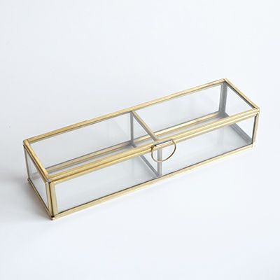 かわいいブラスフレーム・パーテーションジュエリーケース おしゃれな