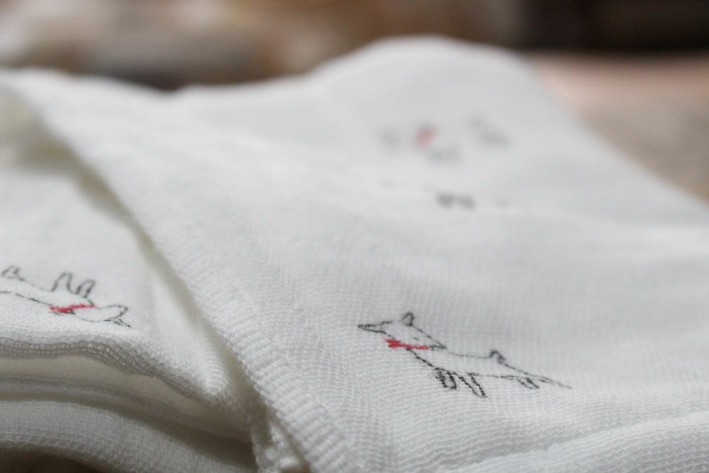 綿100％の２重ガーゼ