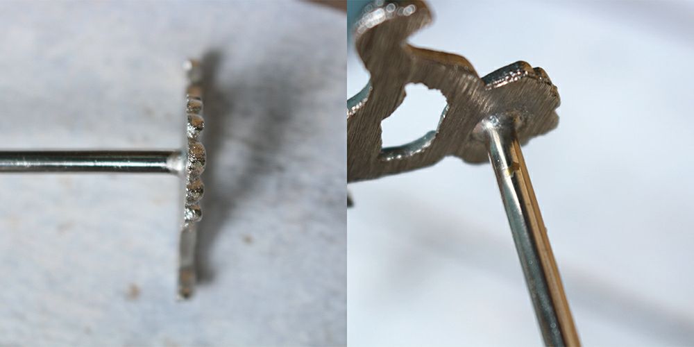 メッキ剥げや歪みあり