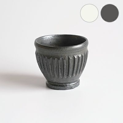 作家物 三好健太郎 ぐい呑 酒器 盃 自然釉 越前 共箱 - 美術品