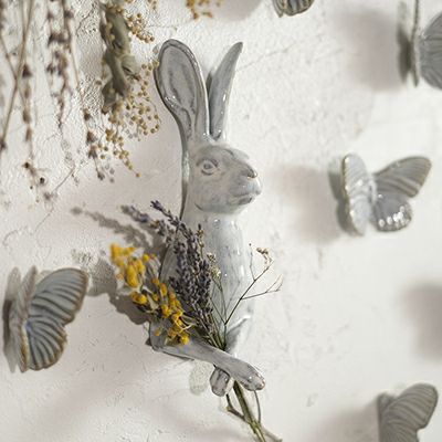 ヤナカーン うさぎ 壁掛け YARNNAKARNヤナカーン Curious Hare Hook 壁掛けうさぎ - メルカリ