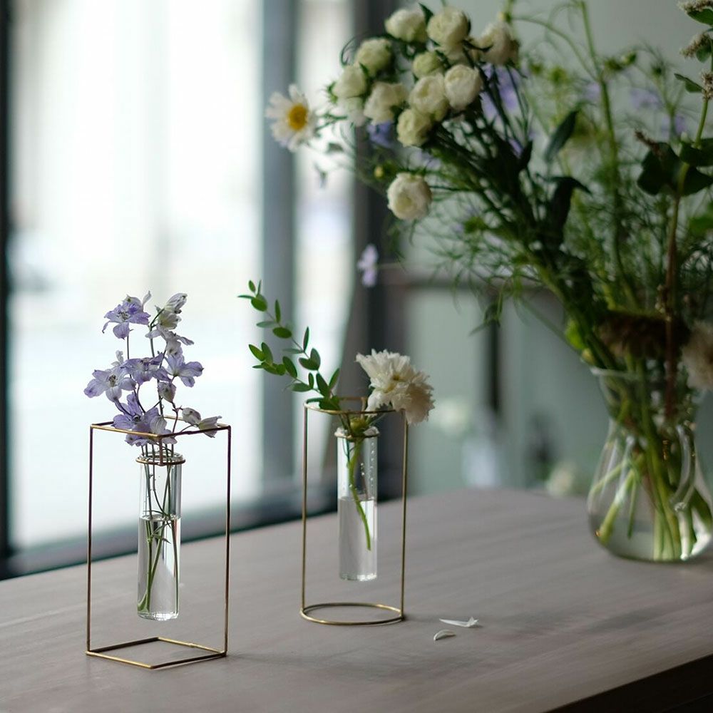 フラワースタンド　フラワーベース　花瓶 花瓶 アイアンベーススタンドフラワーベース Lサイズ – ハウジー