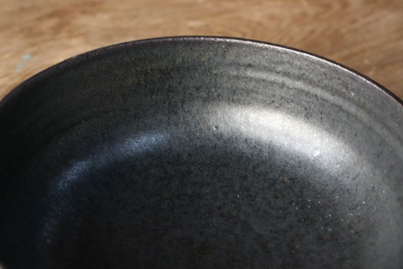 笠間焼【益子淳一】・しのぎ六寸鉢/作家のうつわ 深皿 和食器 の