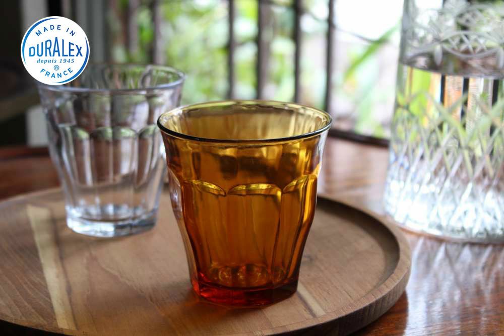 DURALEX フランス製 おしゃれカフェ風のピカルディーグラス 250ml/アンバー
