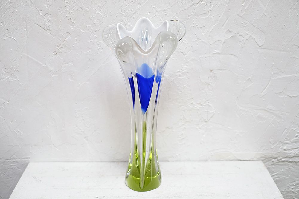 綺麗なビンテージチェコスロバキアガラスアート