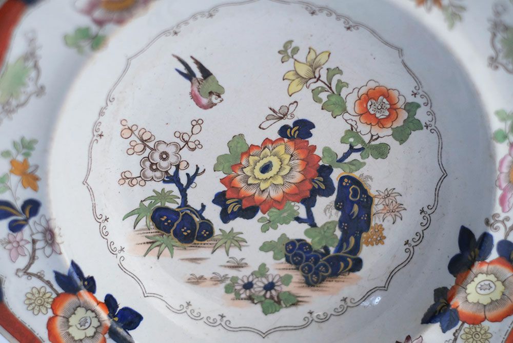 アンティークプレートHicks, Meigh & Johnson社 イギリス 1807年創業 東洋風デザインのお皿 食器05