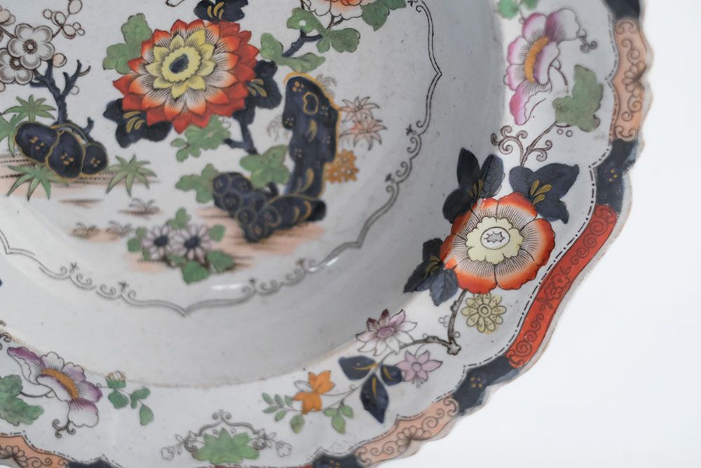 アンティークプレートHicks, Meigh & Johnson社 イギリス 1807年創業 東洋風デザインのお皿 食器07