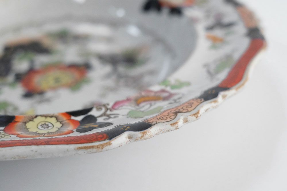アンティークプレートHicks, Meigh  Johnson社 イギリス 1807年創業 東洋風デザインのお皿 食器の通販  アンティークショップMALTOオンライン