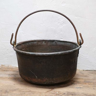 イギリス製イギリスのアンティーク銅鍋