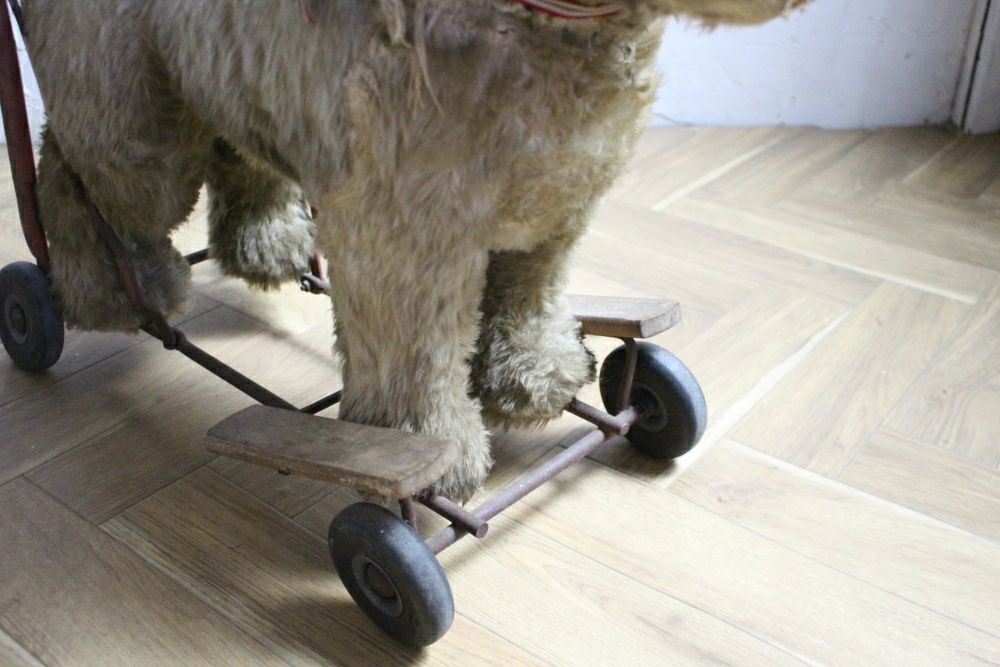 アンティーク犬の手押し車車輪