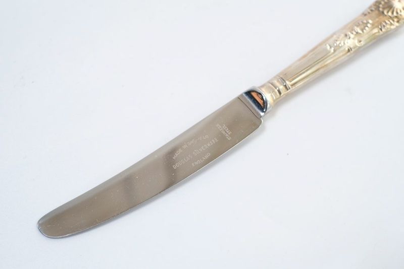 ビンテージシルバープレートディナーナイフ3