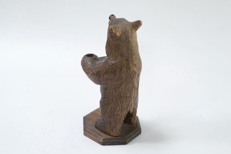 HH468 木彫り 熊 クマ 小さい 置物 ７個 まとめ売り アンティーク - 置物