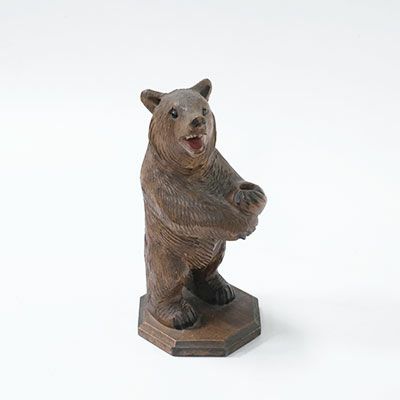 古いヨーロッパのアンティーク木彫り熊