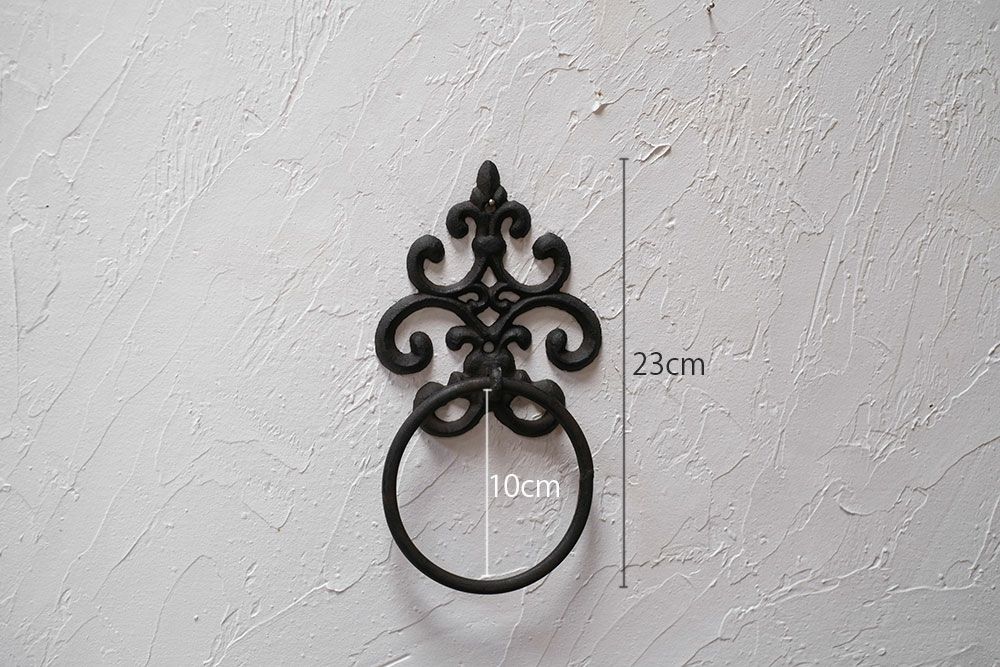 アラベスク・タオルリング/ダークブラウン クラシカルで重厚なタオル