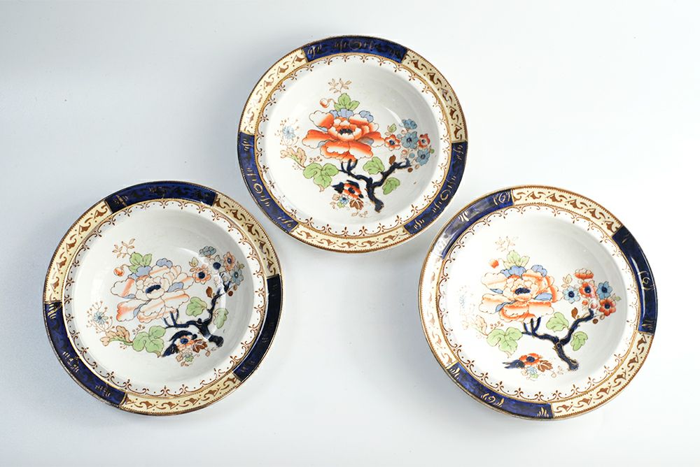 アンティークデザートボウルLosol Ware Keeling & Co Burslem Englandシャンハイ