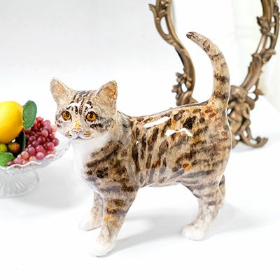 ヴィンテージ・WINSTANLEY CAT/ケンジントンキャット・キジ白猫D