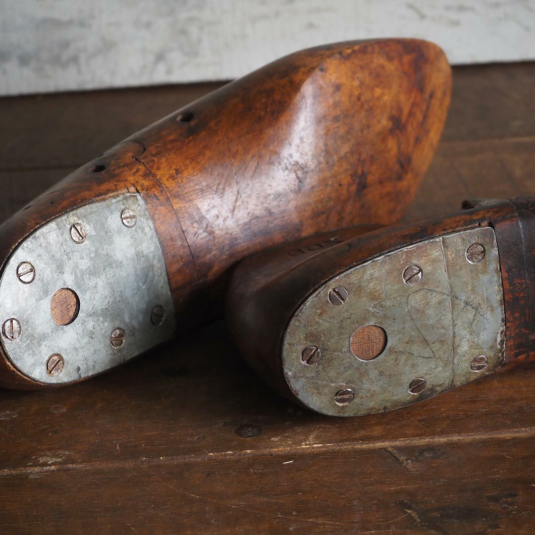 アンティーク シューモールド　ペア鉄