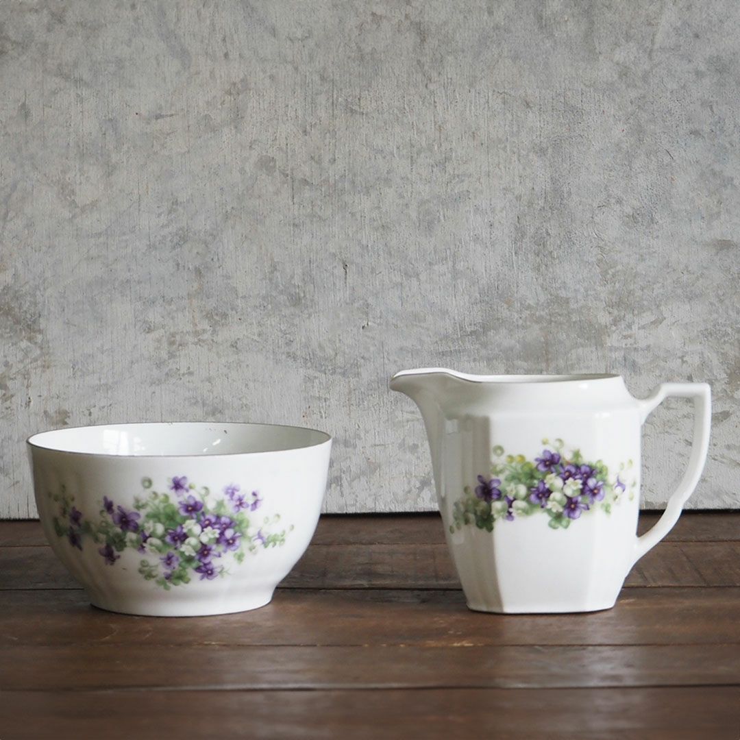 アンティーク ティーウェア バイオレット foreign