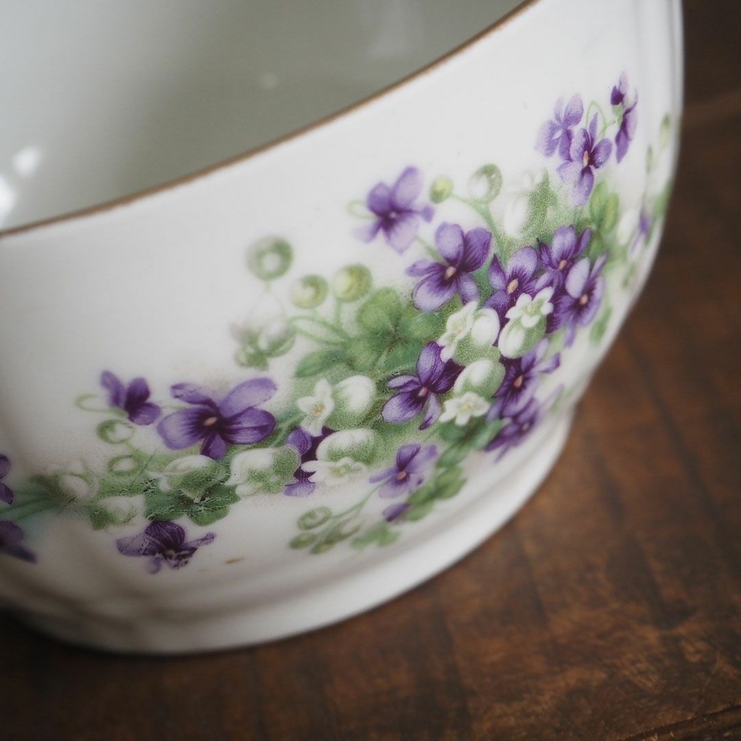 アンティーク ティーウェア バイオレット foreignミルクジャグ