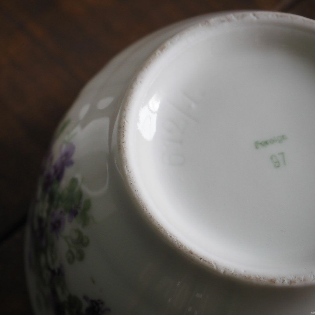 アンティーク ティーウェア バイオレット foreignマーク