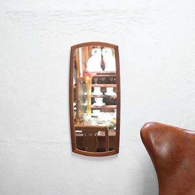 70's ミッドセンチュリー　縦型ミラー　骨董品　民藝品　antique 70's ミッドセンチュリー 縦型ミラー 骨董品 民藝品 antique 70