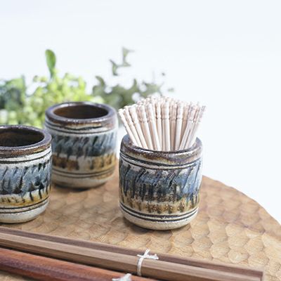 やちむん 沖縄 松田共司 楊枝壺 飛鉋 読谷村北窯 一点物 の通販