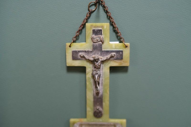 アンティーク 十字架のミニベニチェ/Lisieux フランス ノルマンディー
