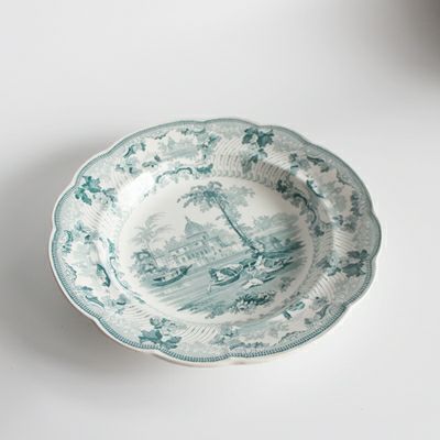 アンティーク 皿 アンティークプレート Surseya Ghaut Khanpore イギリス 1824年