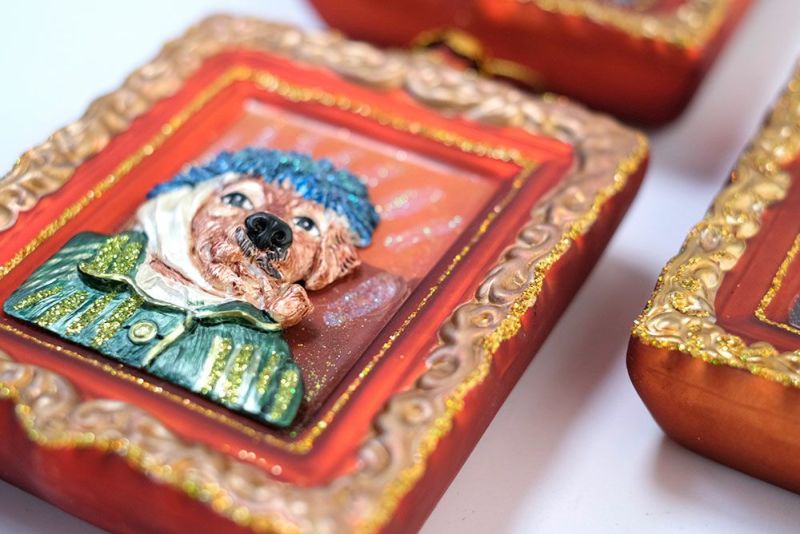 名画をモチーフにしたクリスマスオーナメントの通販インテリア