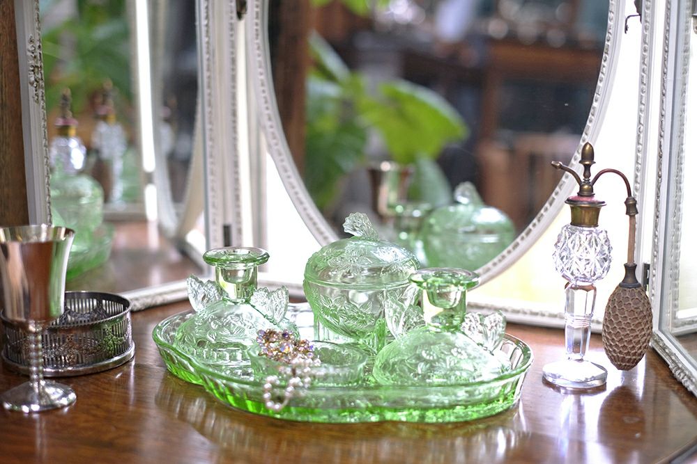 【再お値下げ中】ヴィクトリア時代のフリルガラス皿5枚