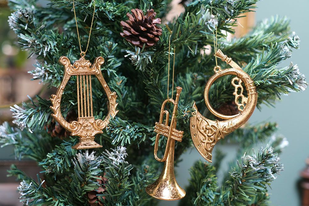 ゴールドインスツルメントオーナメント/3個セット