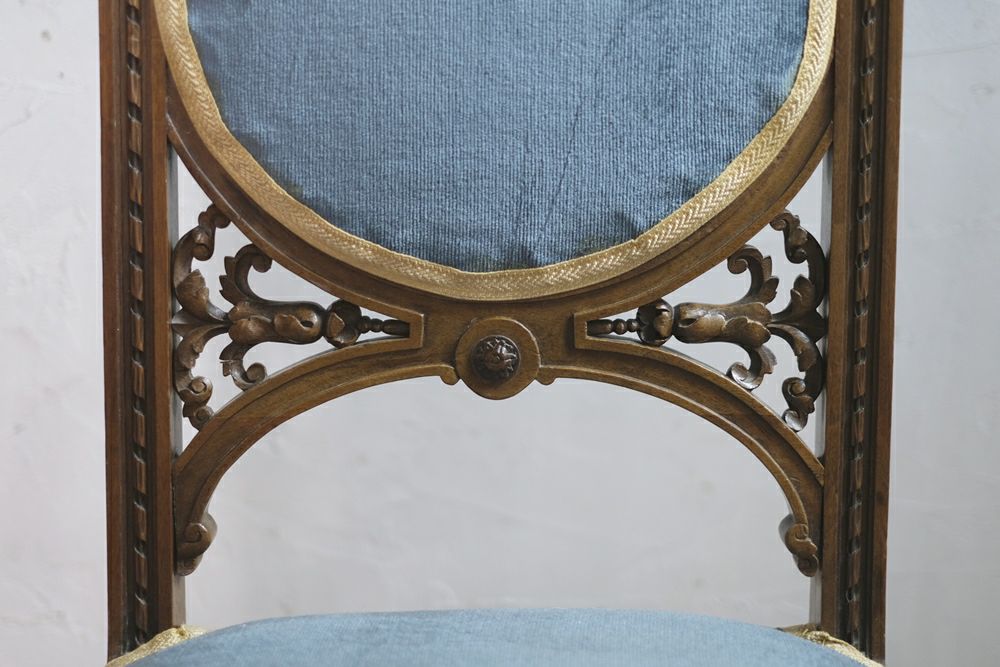 アンティークチェア 19世紀透かし装飾