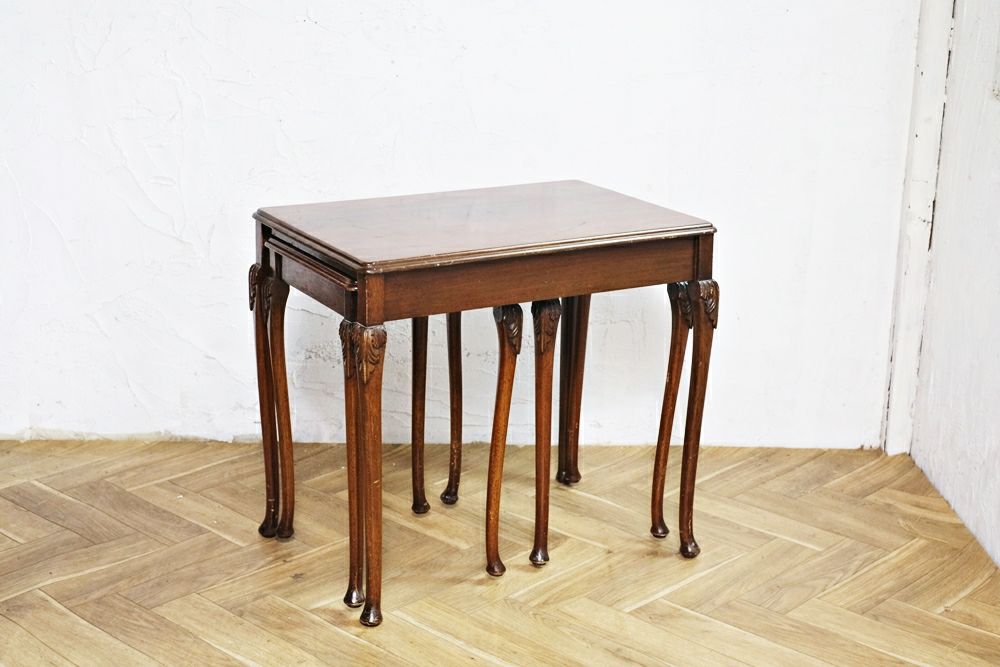アンティークフレンチ ネストテーブル(サイズ別販売) フランス 低めのサイドテーブル