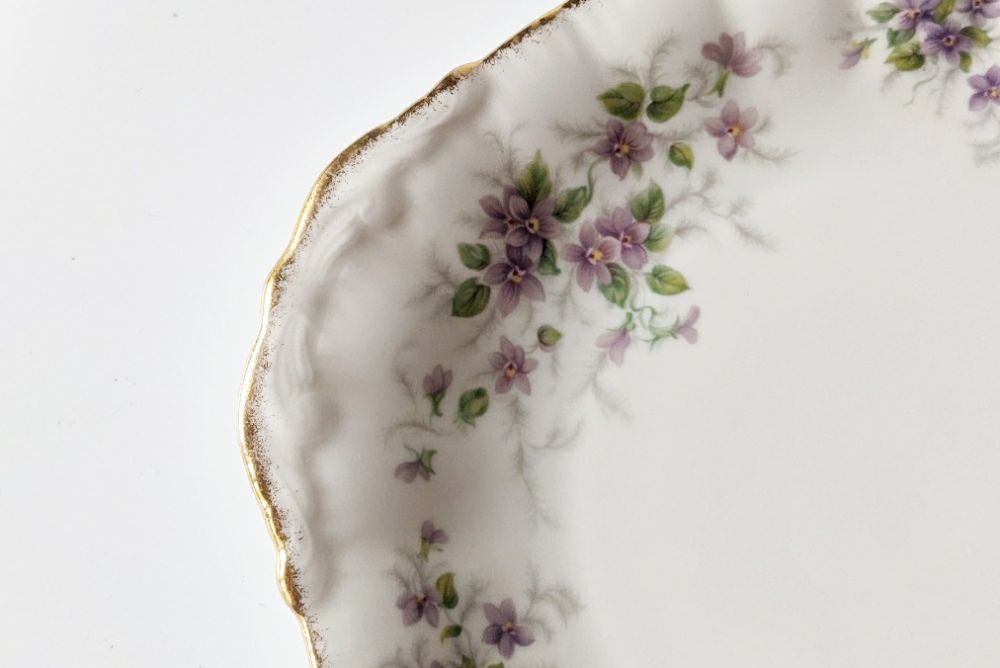 ヴィンテージB&Bプレート PARAGON(パラゴン) Malandi菫装飾