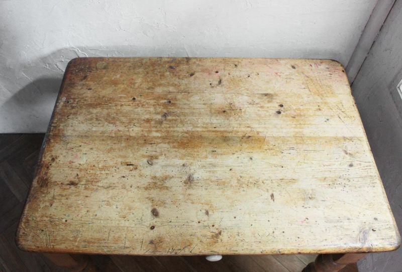 アンティーク パインダイニングテーブル イギリス 幅121cm 奥行85cm 