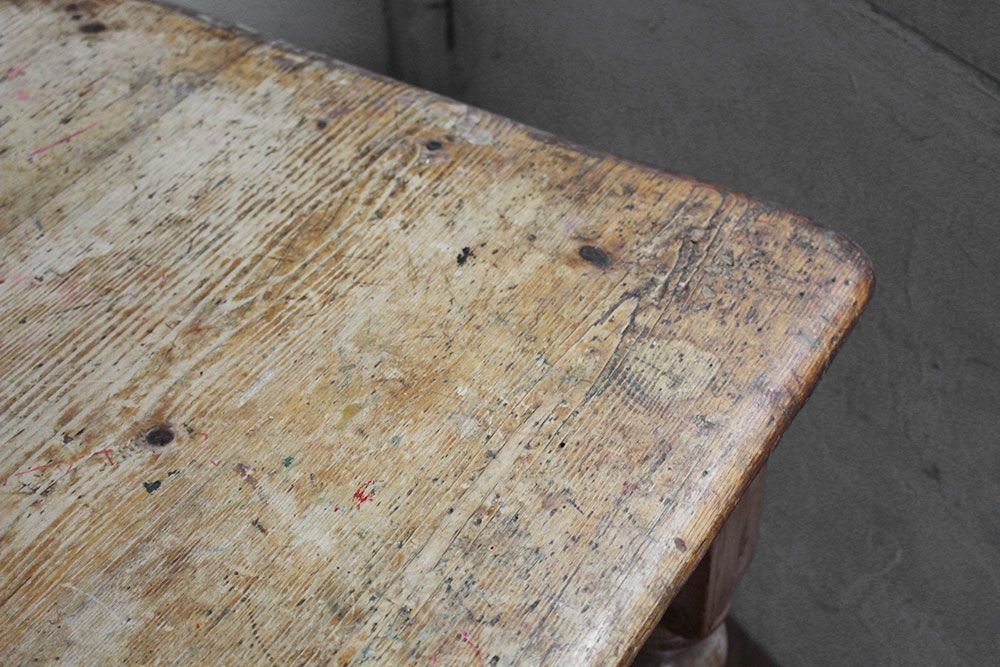 アンティーク パインダイニングテーブル イギリス 幅121cm 奥行85cm ナチュラルなパイン材11