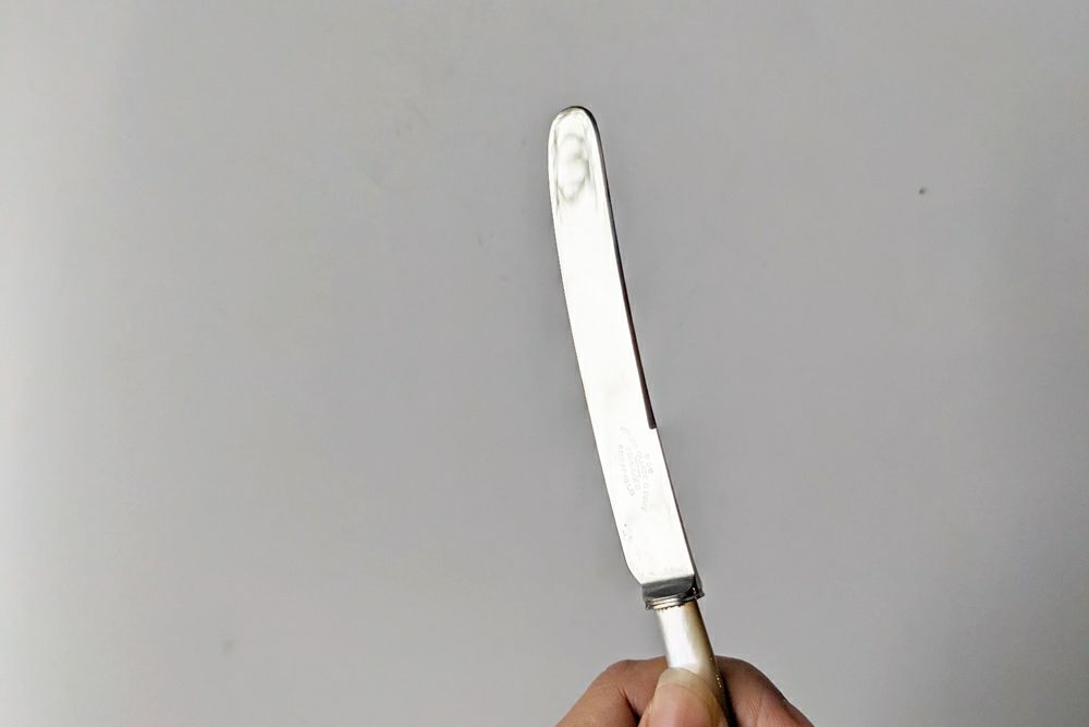 ヴィンテージバターナイフ マザーオブパールステンレス刃