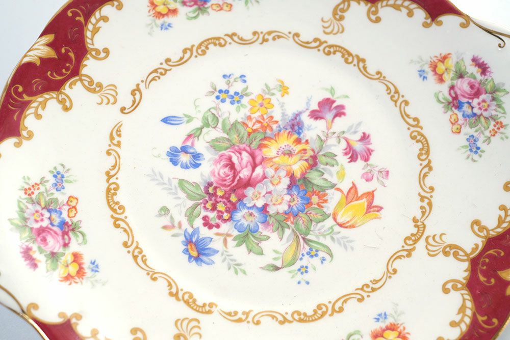 アンティーク Royal Albert B&Bプレート Canterbery