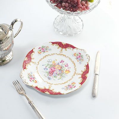 アンティーク Royal Albert B&Bプレート Canterbery