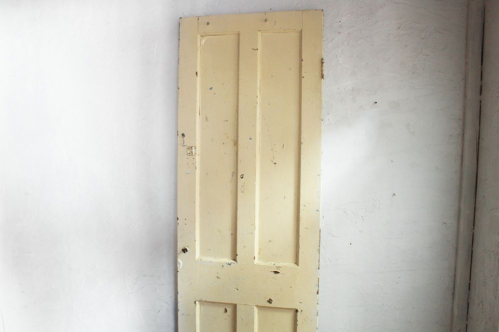 アンティークドア ベージュ/ホワイト 室内扉 建具 ペイント02